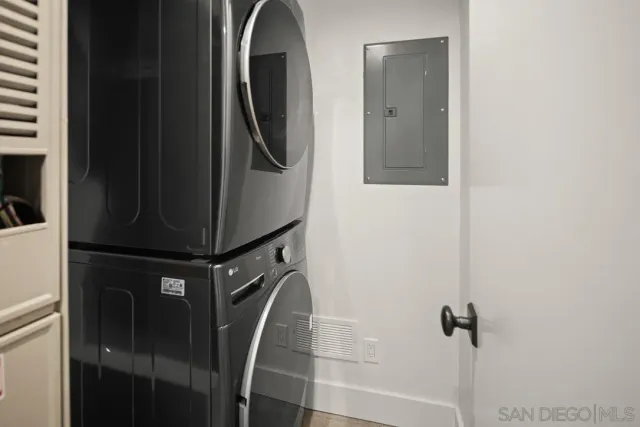 a close view of water heater room