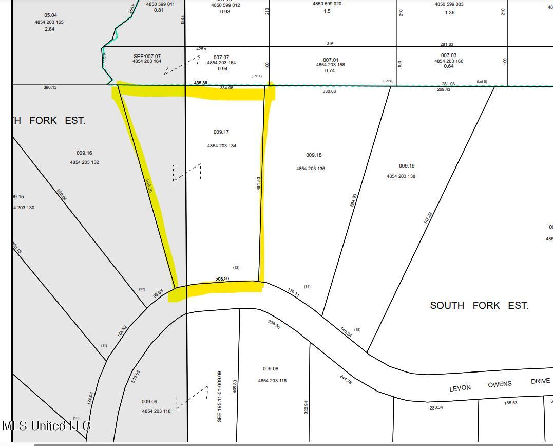 Owens Drive Terry, MS 39170 - Photo 2 of 2 Plat