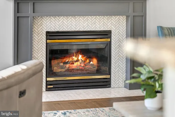 a view of fireplace in livingroom