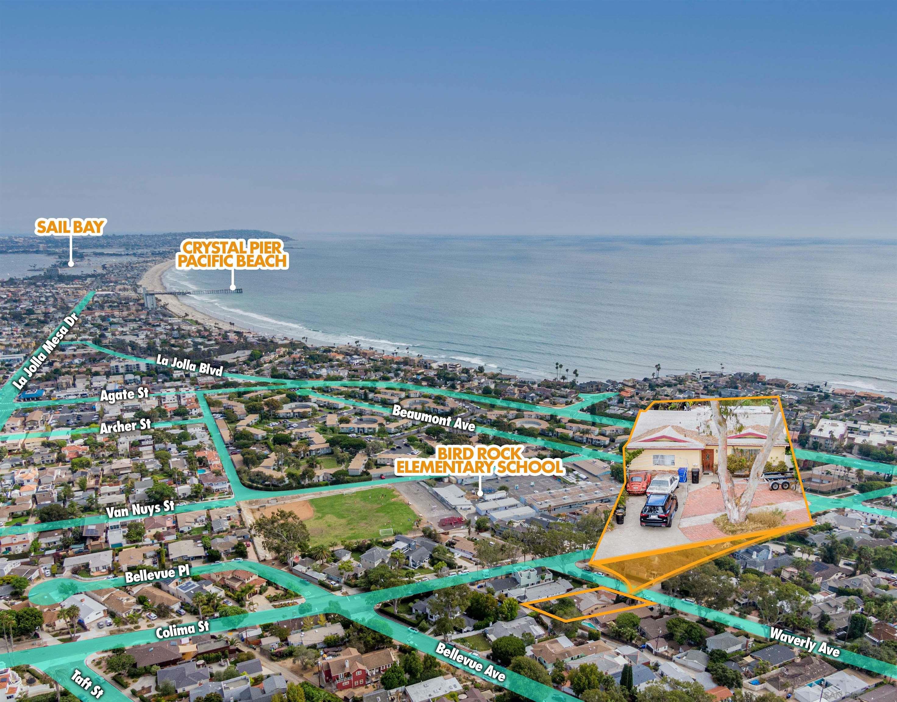 5415 Waverly Avenue La Jolla, CA 92037 - Photo 1 of 42 an aerial view of a city