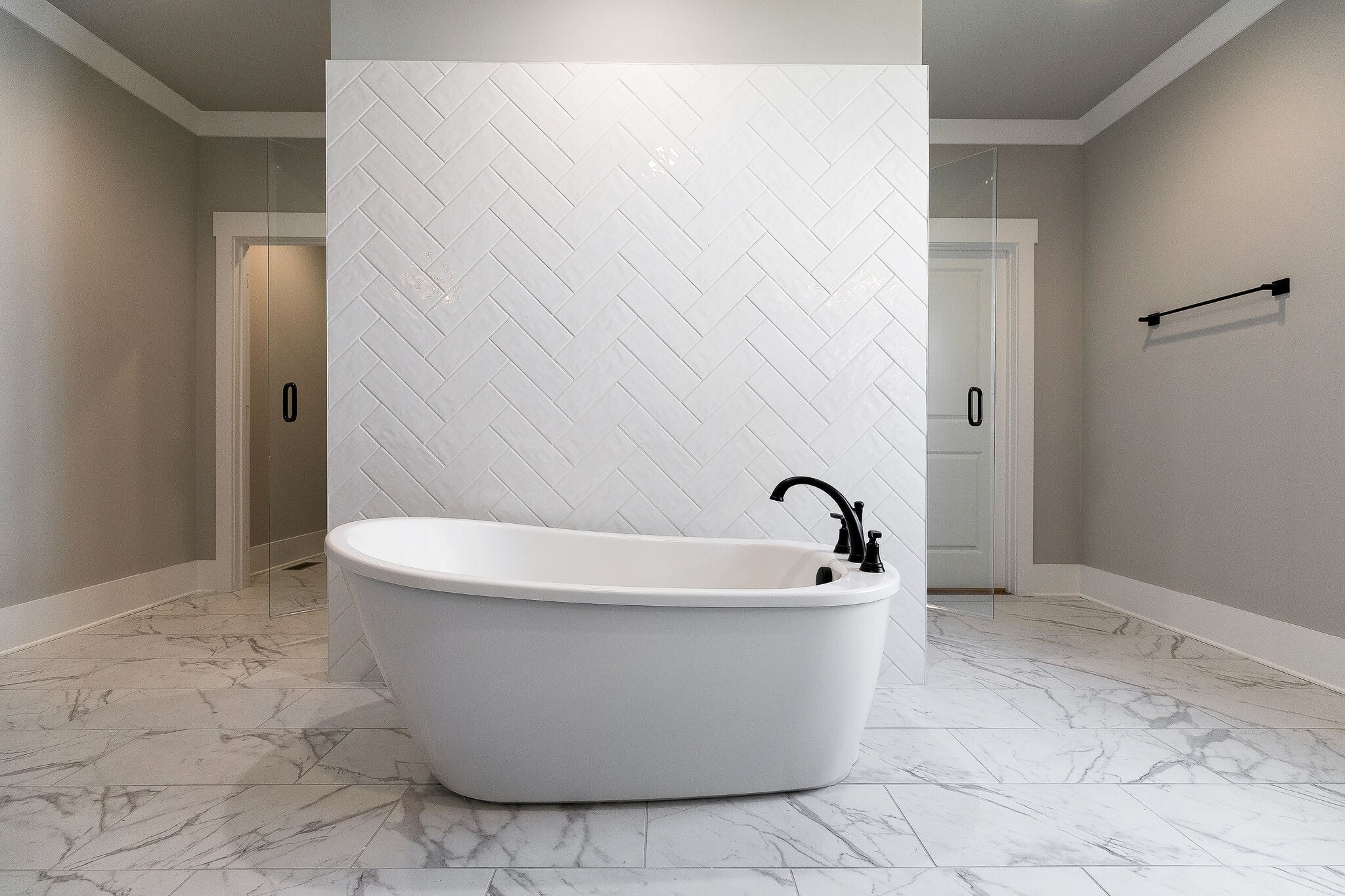 108 Arkstone Ln Spring Hill Spring Hill, TN 37174 - Photo 19 of 37 a white bath tub sitting in a bathroom