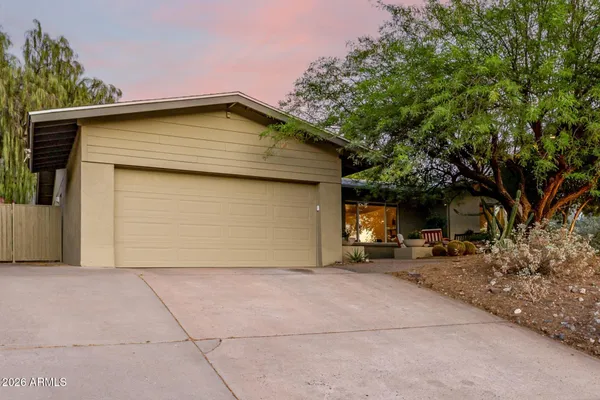 a view of a house with a outdoor space