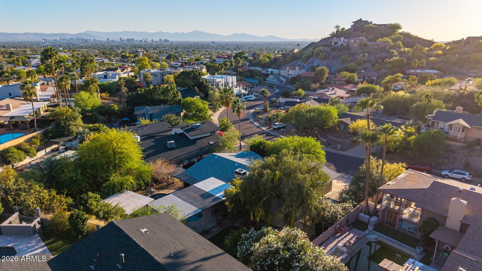 7657 North 22nd Street Phoenix, AZ 85020 - Photo 9 of 76 an aerial view of residential house with parking space
