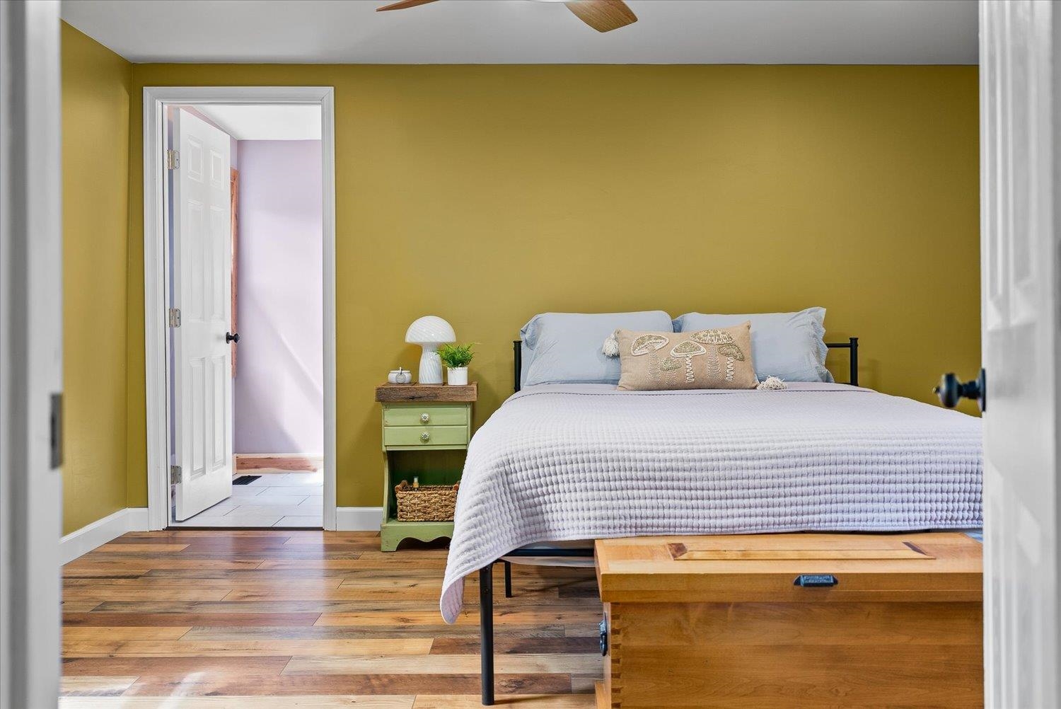 788 Hundley Distillery Road Churchville, VA 24421 - Photo 25 of 56 a bedroom with a bed and wooden floor