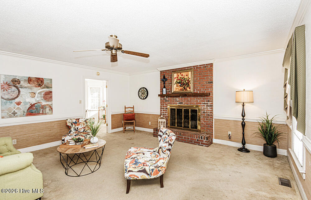 1710 Centre Street West Wilson, NC 27893 - Photo 16 of 50 Large Living Room with Fireplace