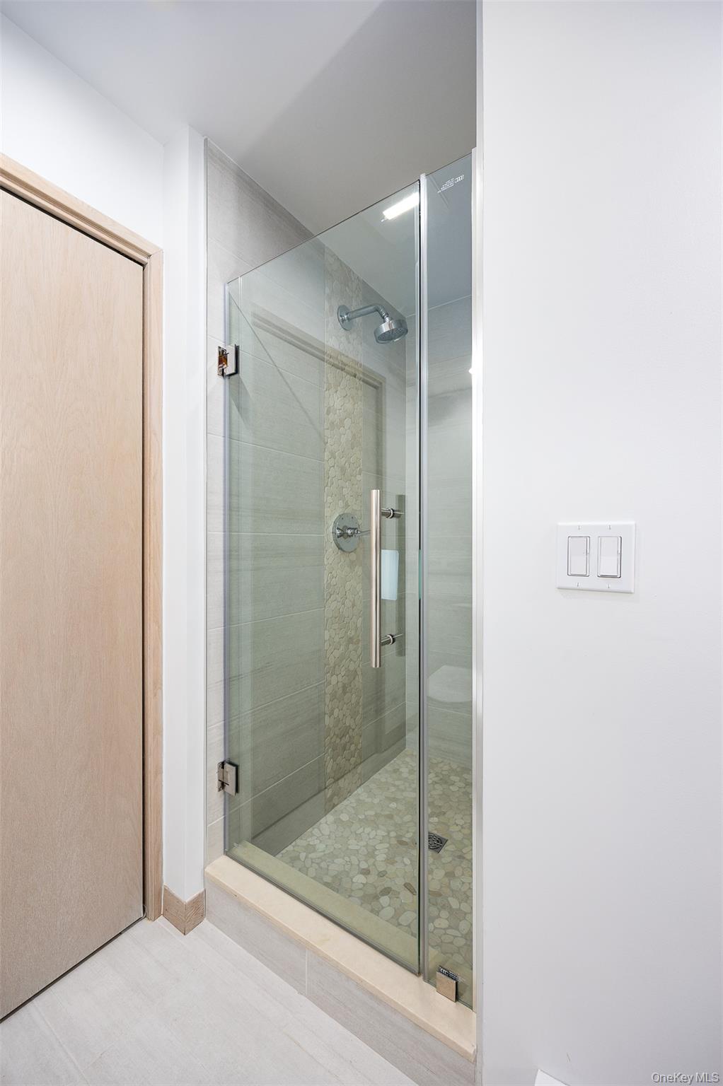 12 Mountain Brook Road Cornwall, NY 12518 - Photo 32 of 50 Bathroom featuring a shower stall and wood finished floors
