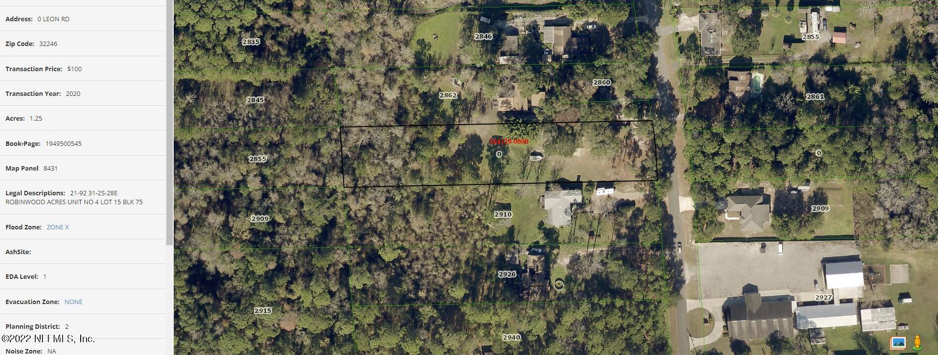 0 Leon Road Jacksonville, FL 32246 - Photo 1 of 7 Vacant cleared lot