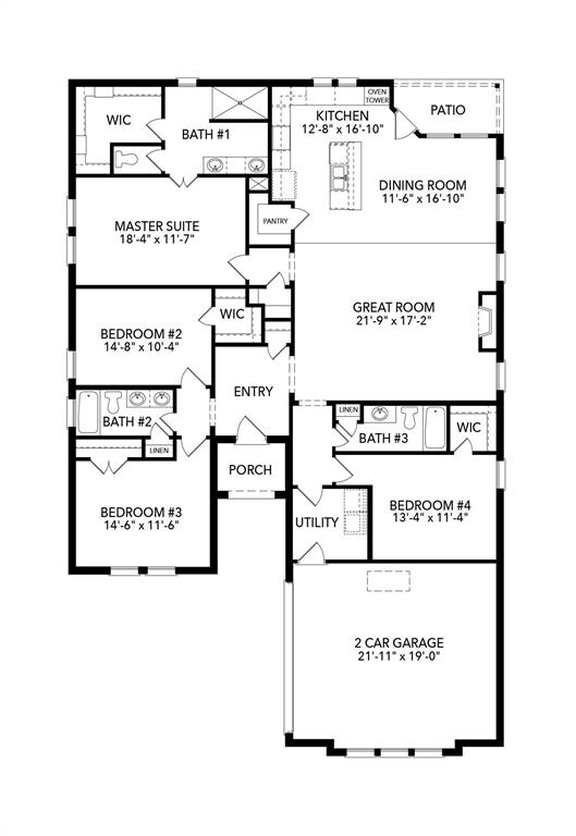 4017 Alpine Street Midlothian, TX 76065 - Photo 31 of 31 4017 Alpine Floorplan