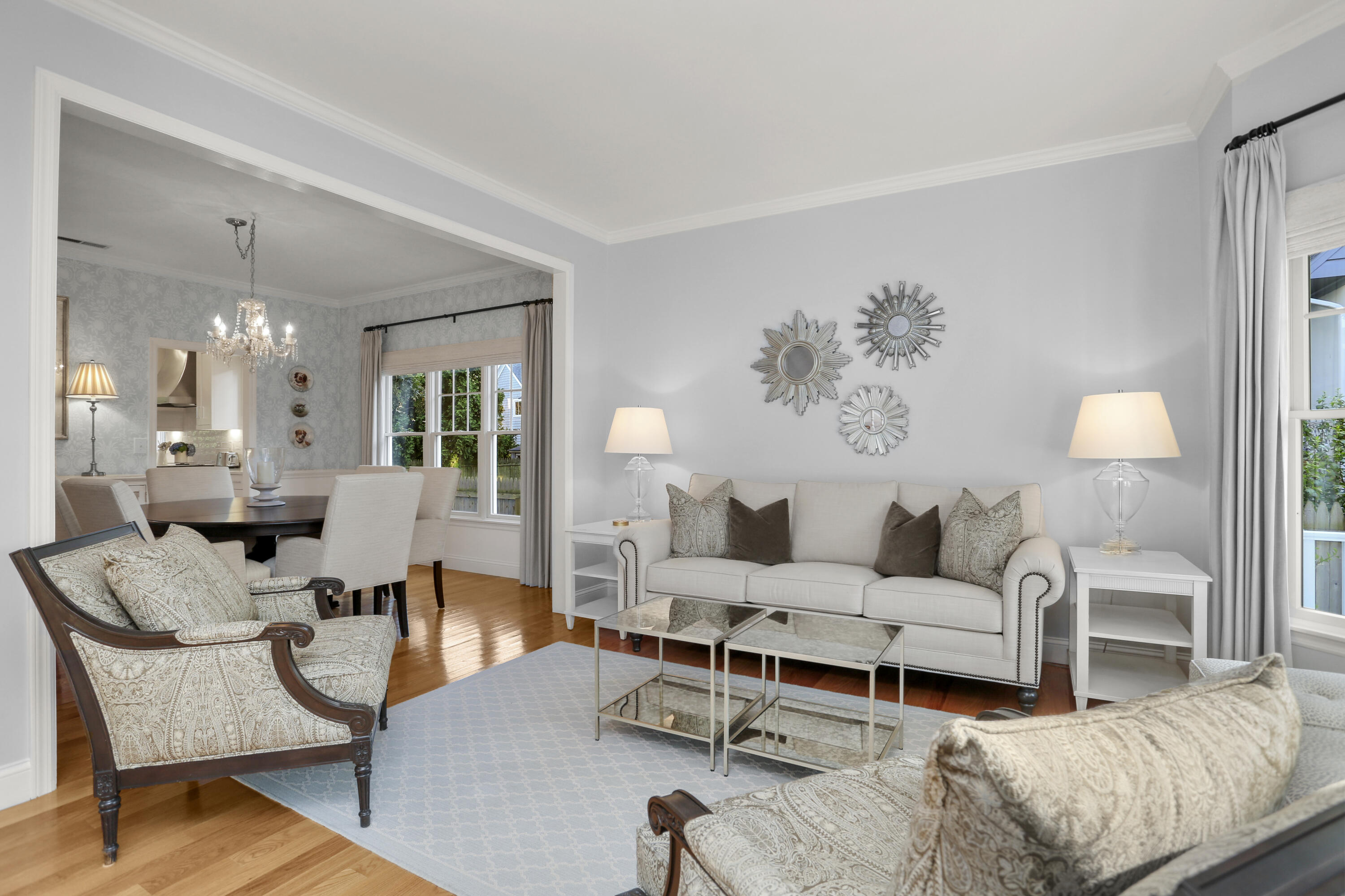 12 Richmond Road Norwalk, CT 06853 - Photo 7 of 40 a living room with furniture and a lamp