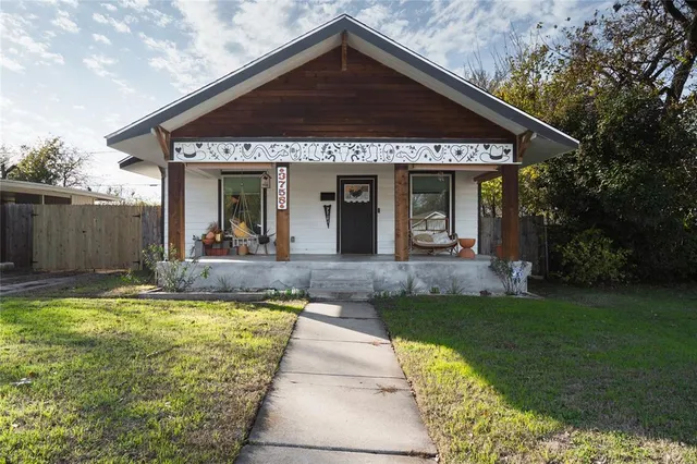a view of a house with garden