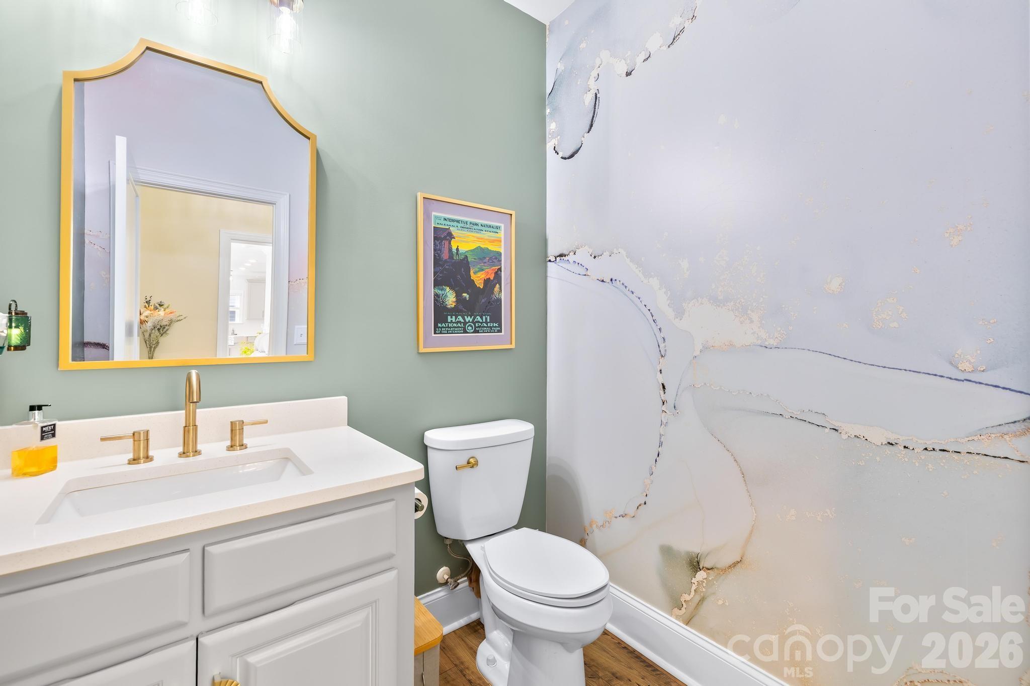 2509 St James Church Road Denver, NC 28037 - Photo 16 of 41 a bathroom with a sink mirror vanity and toilet