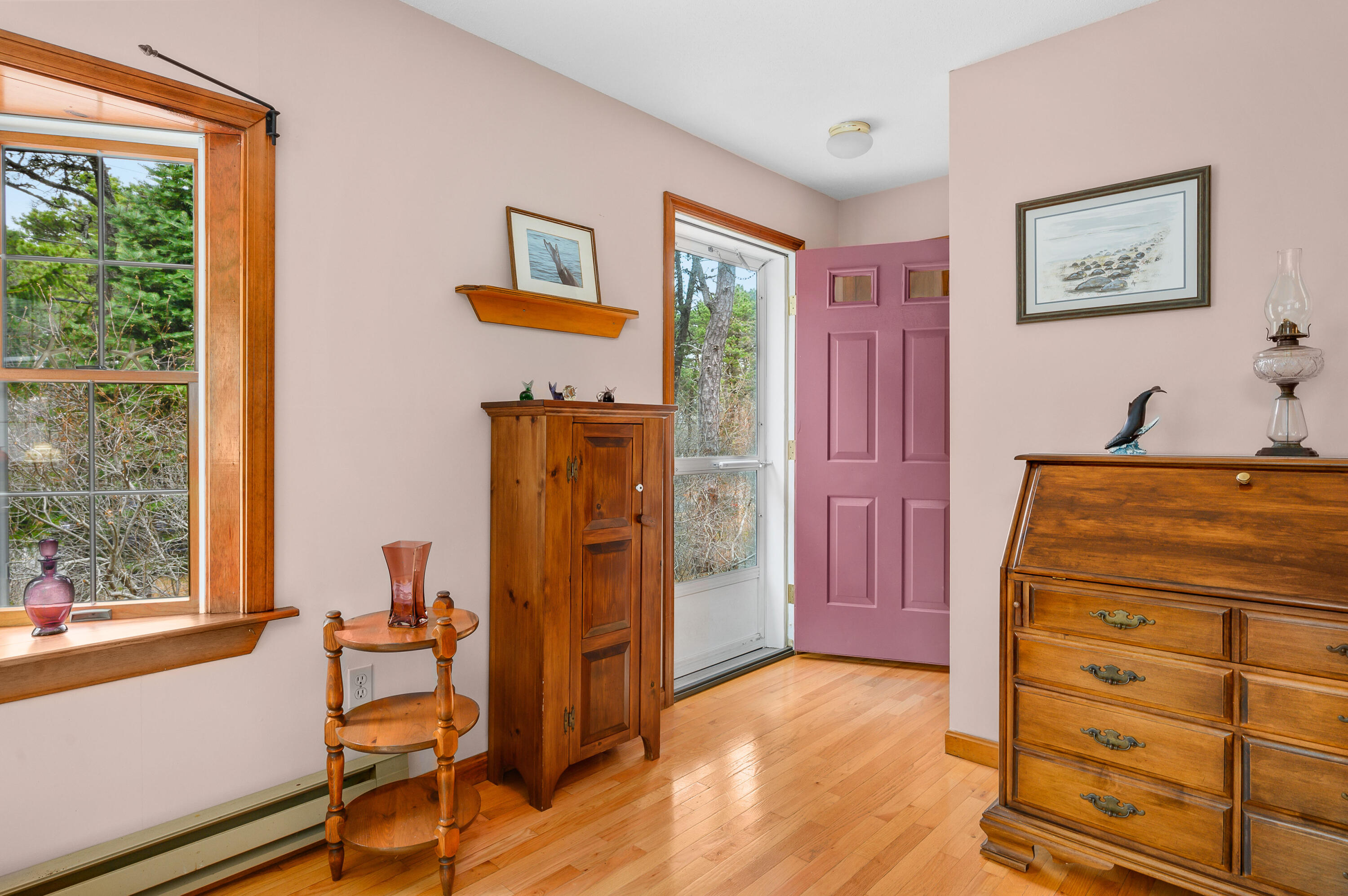 1500 Bridge Road Eastham, MA 02642 - Photo 14 of 41 a bedroom with a bed and wooden floor