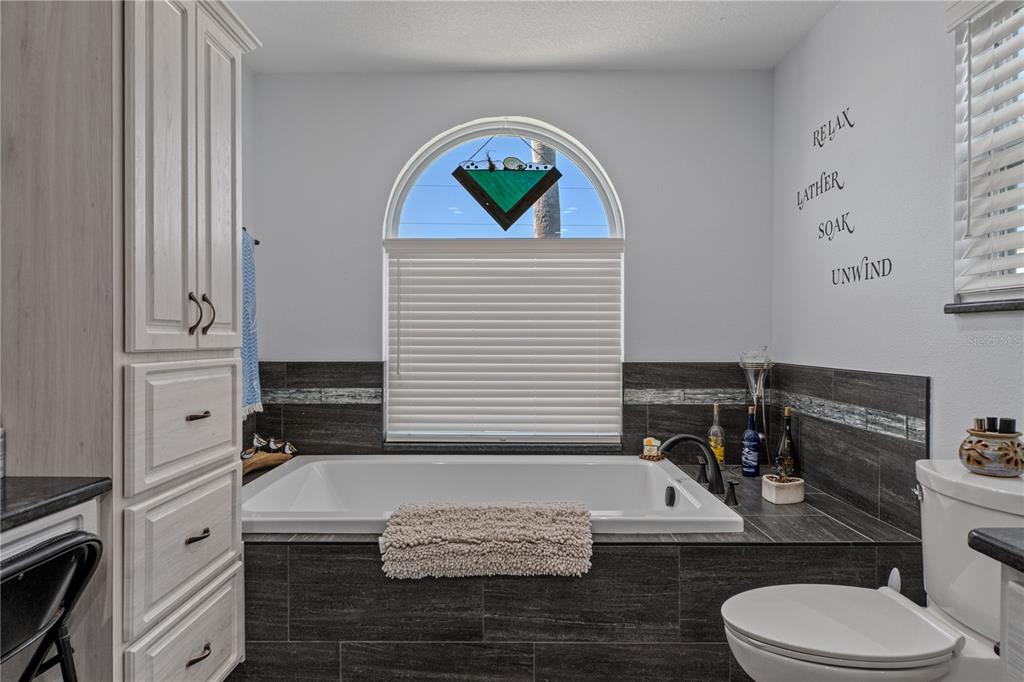 4128 Camelia Drive Hernando Beach, FL 34607 - Photo 30 of 50 a bathroom with a toilet a sink and mirror