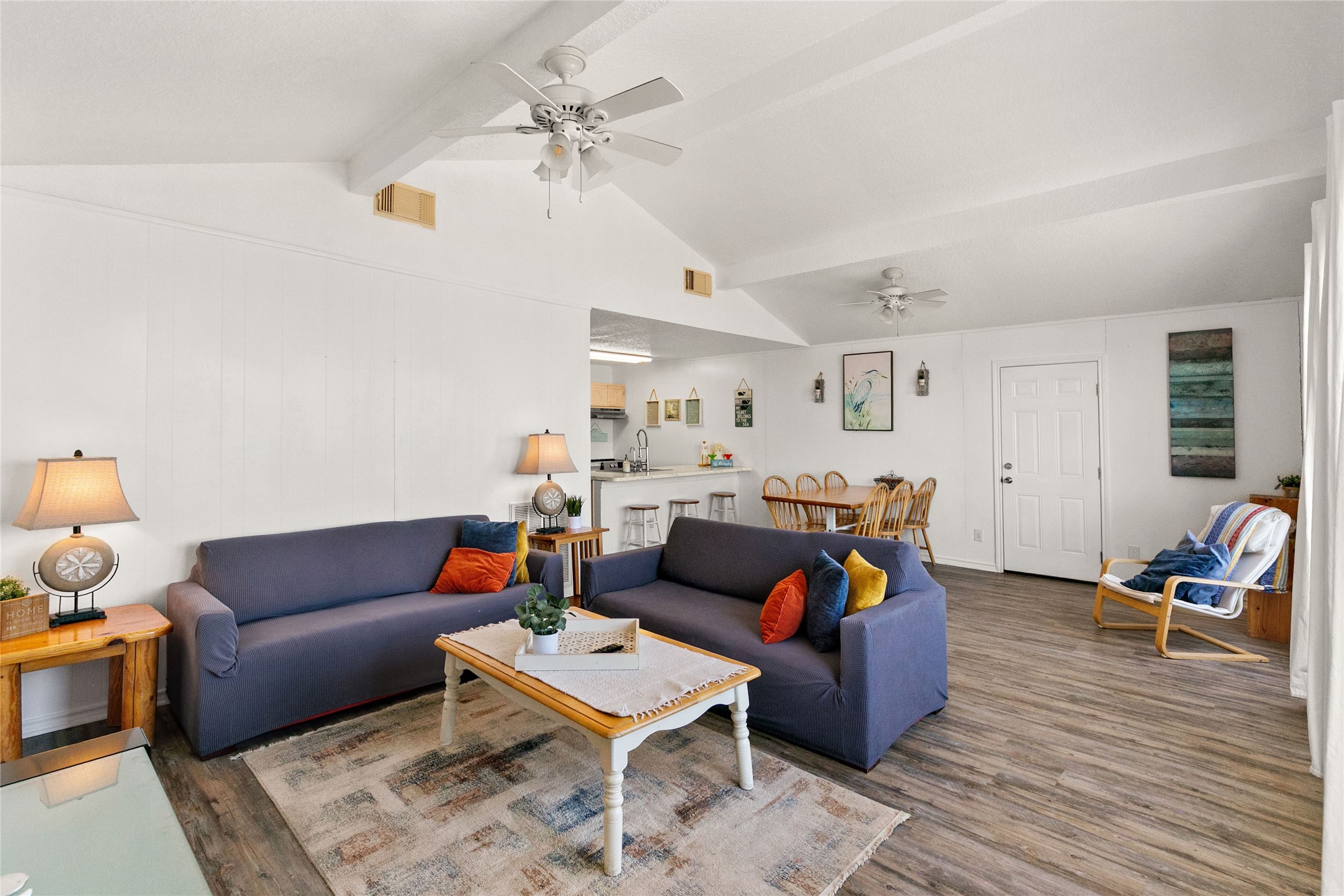 314 Beach Drive Surfside Beach, TX 77541 - Photo 23 of 38 a living room with furniture and wooden floor