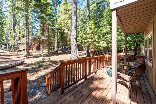 a view of a patio on the roof deck