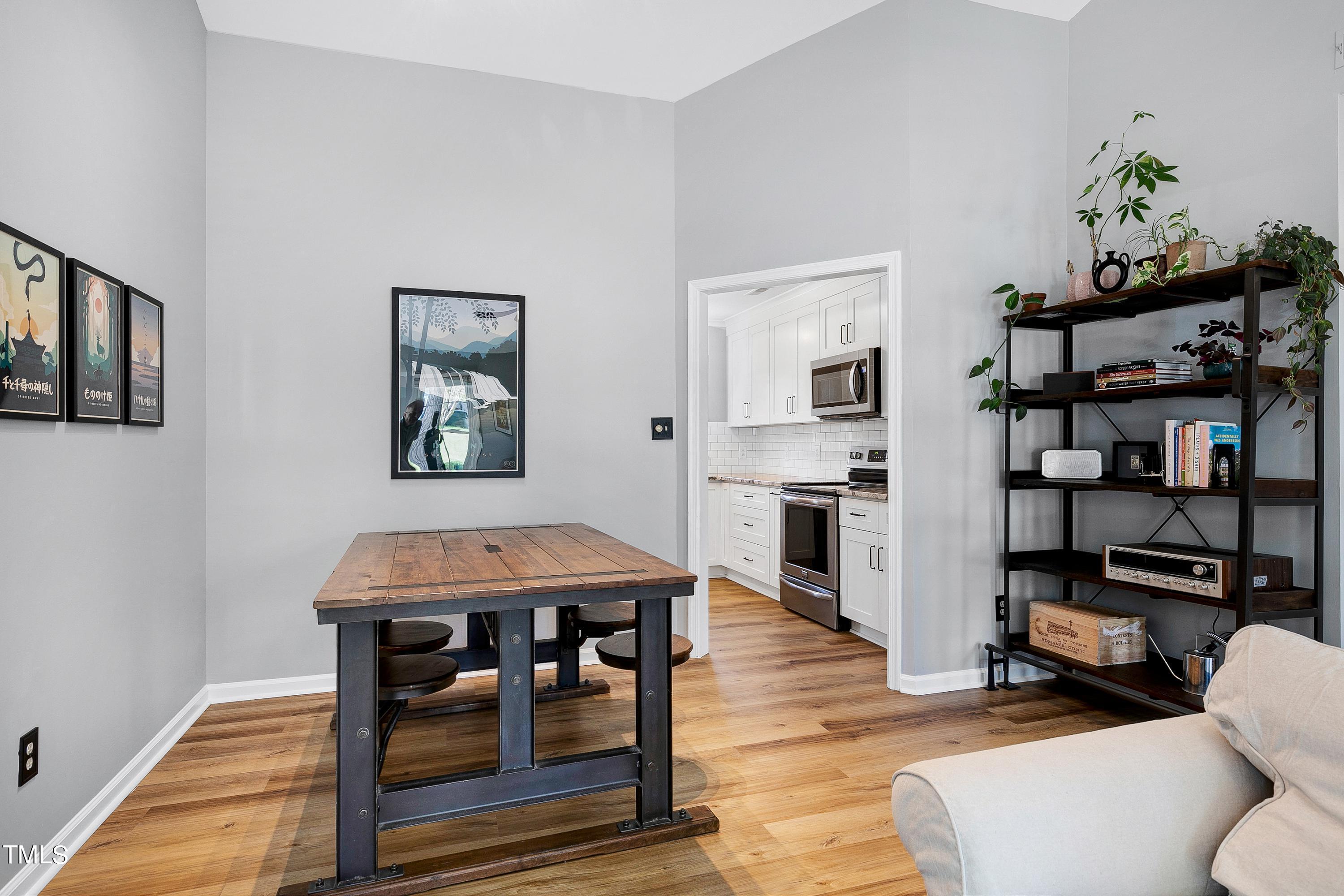 2721 Fernhurst Lane Raleigh, NC 27604 - Photo 6 of 18 The dining room is the perfect place to enjoy meals prepared in the fully updated kitchen. It flows gracefully into the Family Room, adding to the open concept feel of your new home.