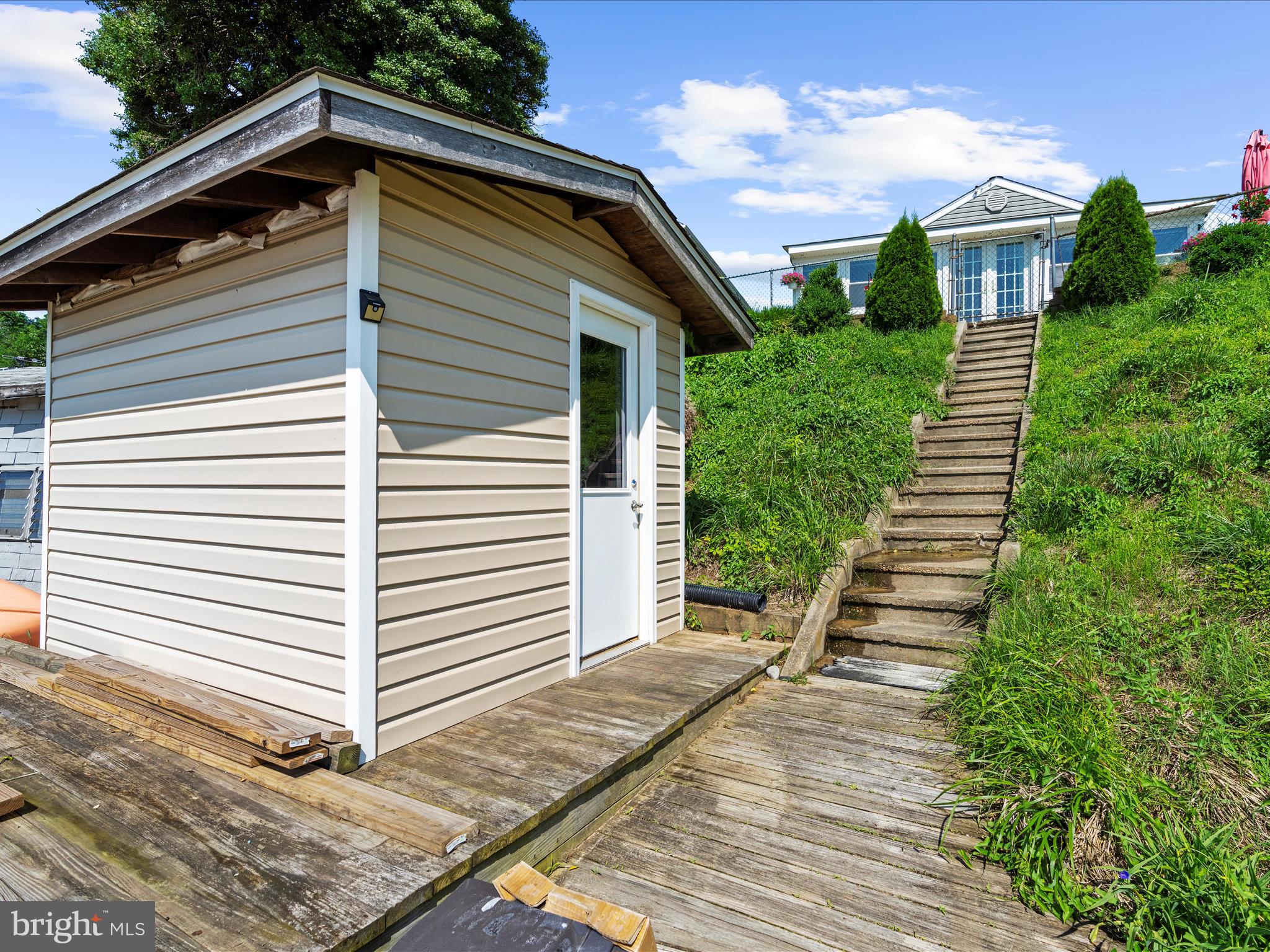 336 Bar Harbor Road Pasadena, MD 21122 - Photo 49 of 82 storage shed on beach