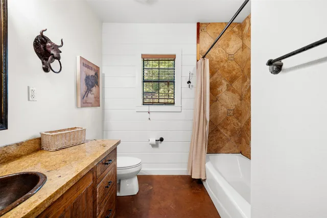 a balcony with furniture