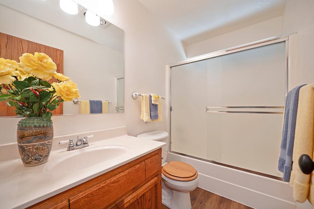 3971 Donner Trail Placerville, CA 95667 - Photo 45 of 78 a bathroom with a sink toilet and shower