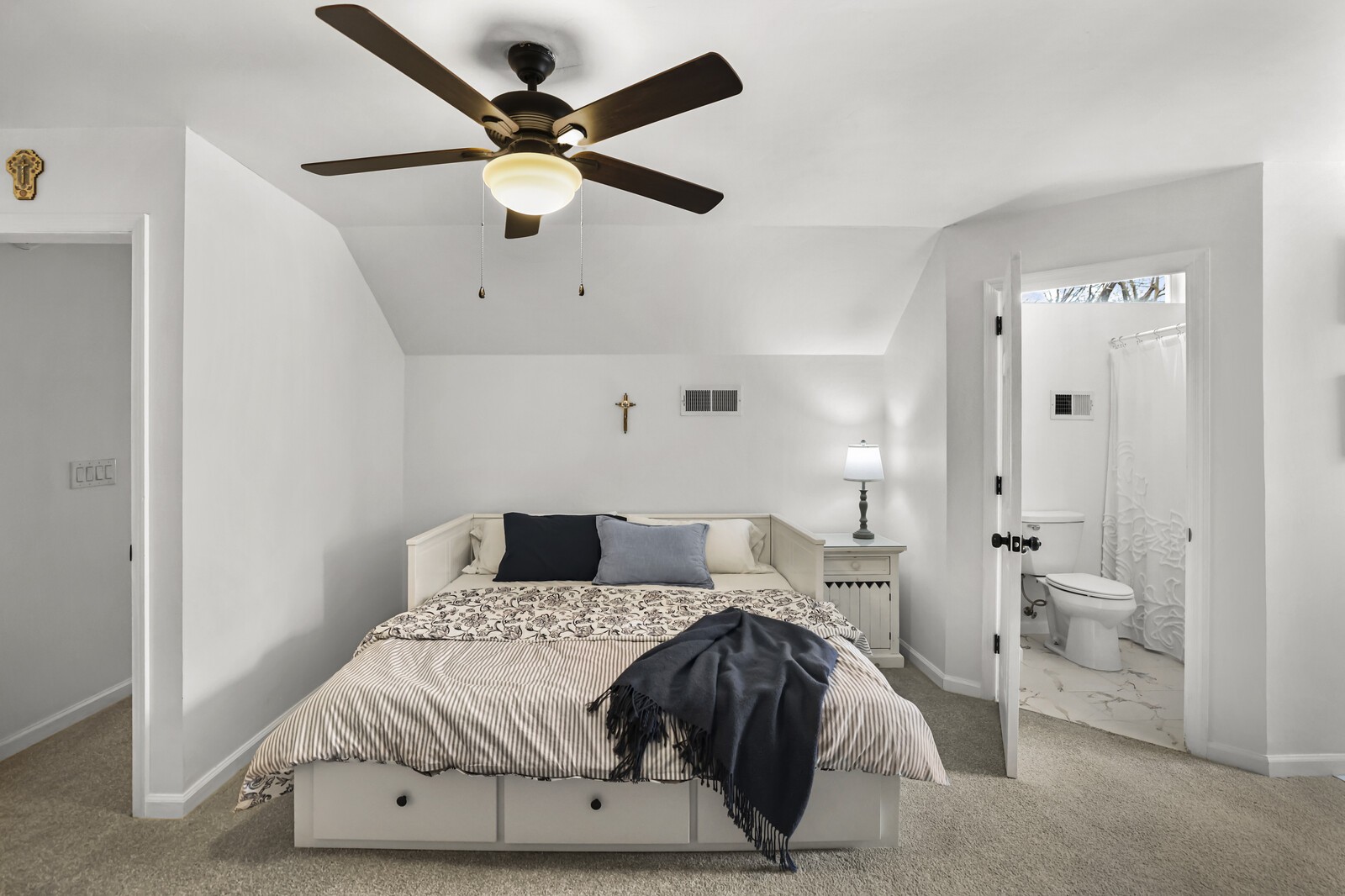 119 Pine Grove Road Mount Juliet, TN 37122 - Photo 23 of 37 a bedroom with a bed and a ceiling fan