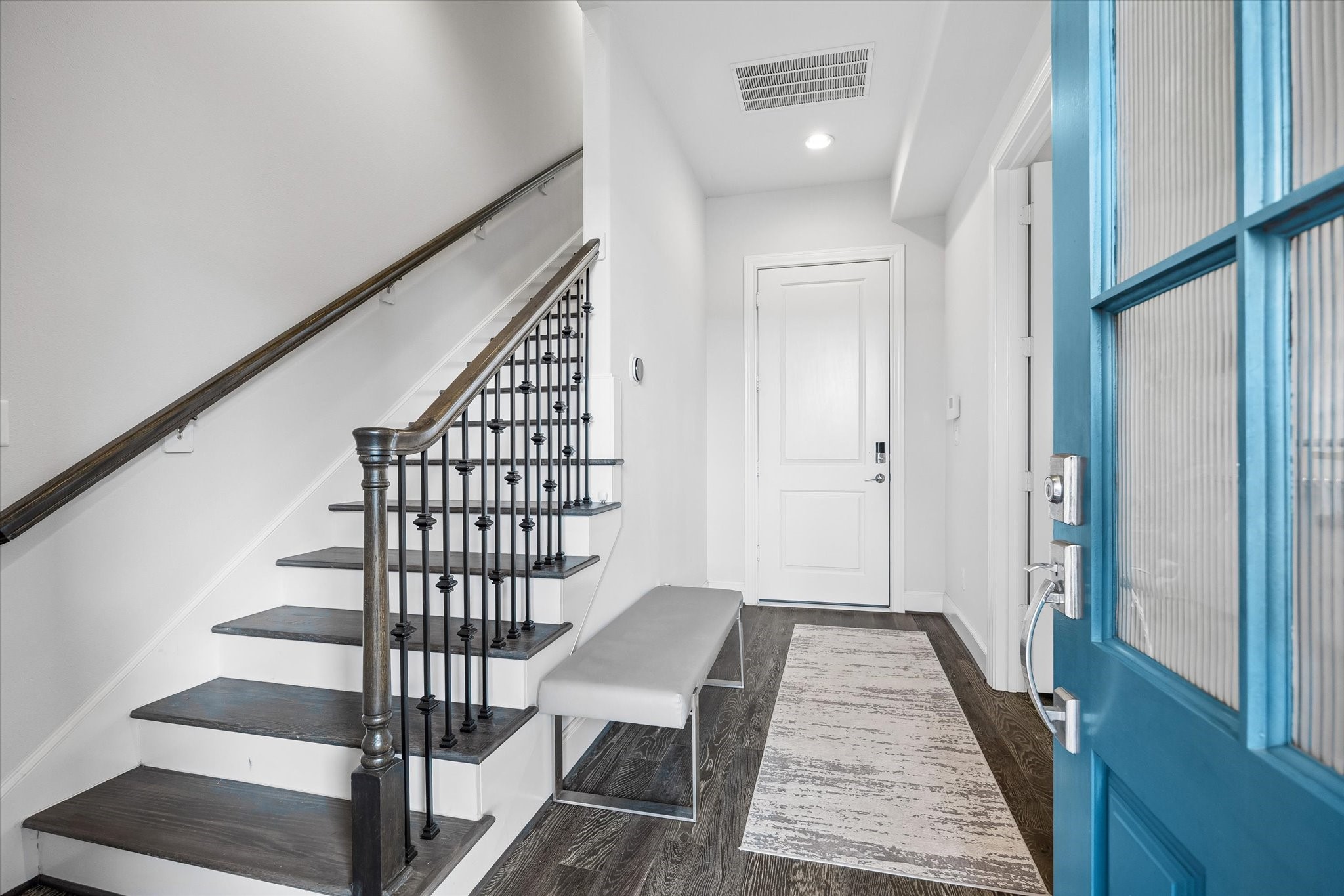 2727 Maxroy Street Houston, TX 77007 - Photo 5 of 46 a view of entryway with wooden floor