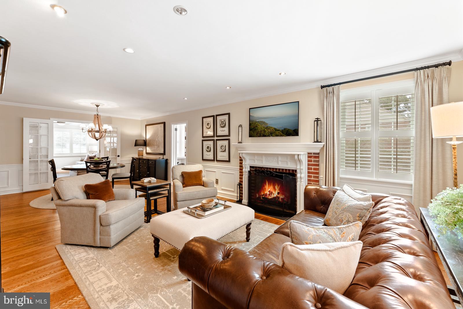 Cozy living space with inviting warmth.