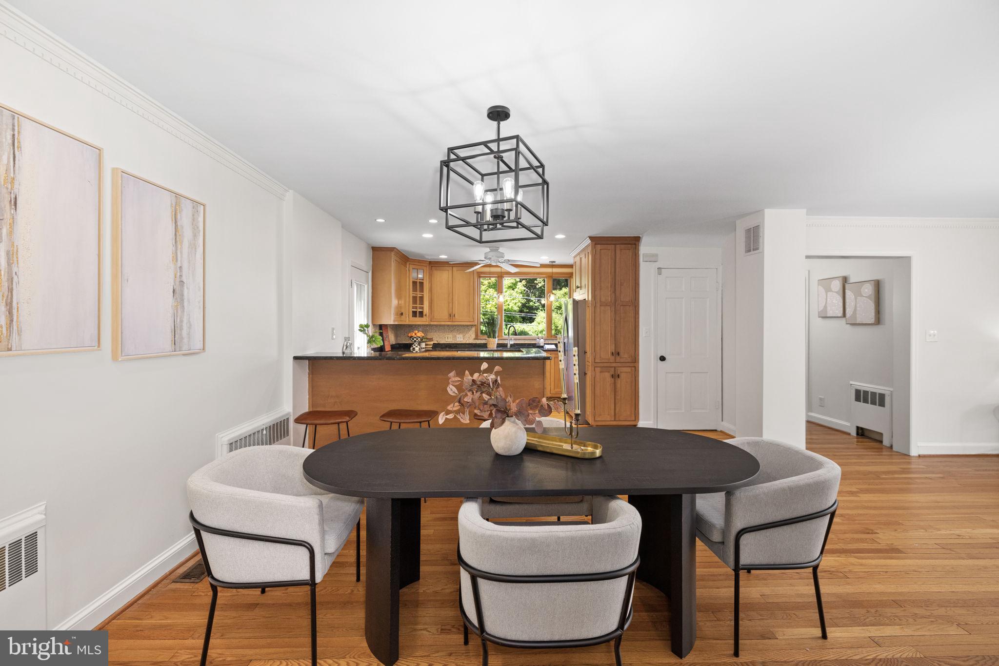 3636 Appleton Street Northwest Washington, DC 20008 - Photo 11 of 48 Dining room is open to the kitchen