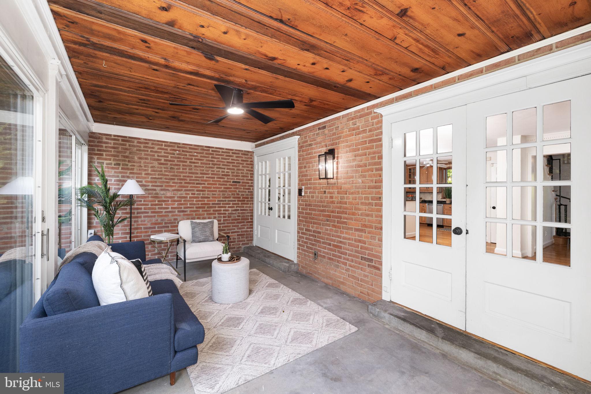 3636 Appleton Street Northwest Washington, DC 20008 - Photo 17 of 48 Looking at the double set of French doors
