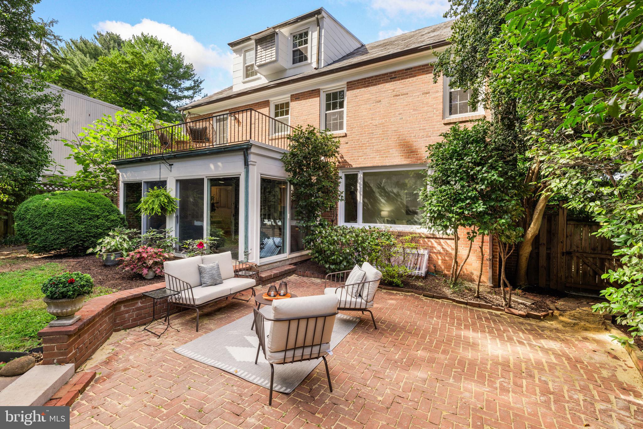3636 Appleton Street Northwest Washington, DC 20008 - Photo 39 of 48 Wonderful entertaining brick patio