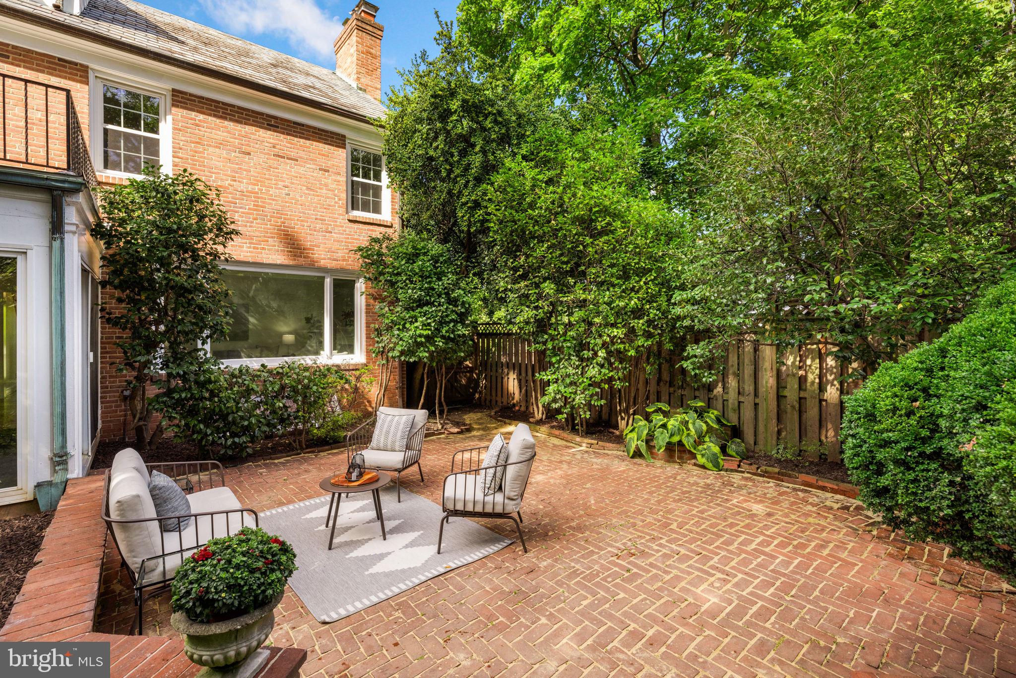 3636 Appleton Street Northwest Washington, DC 20008 - Photo 40 of 48 Gated patio with side entrance