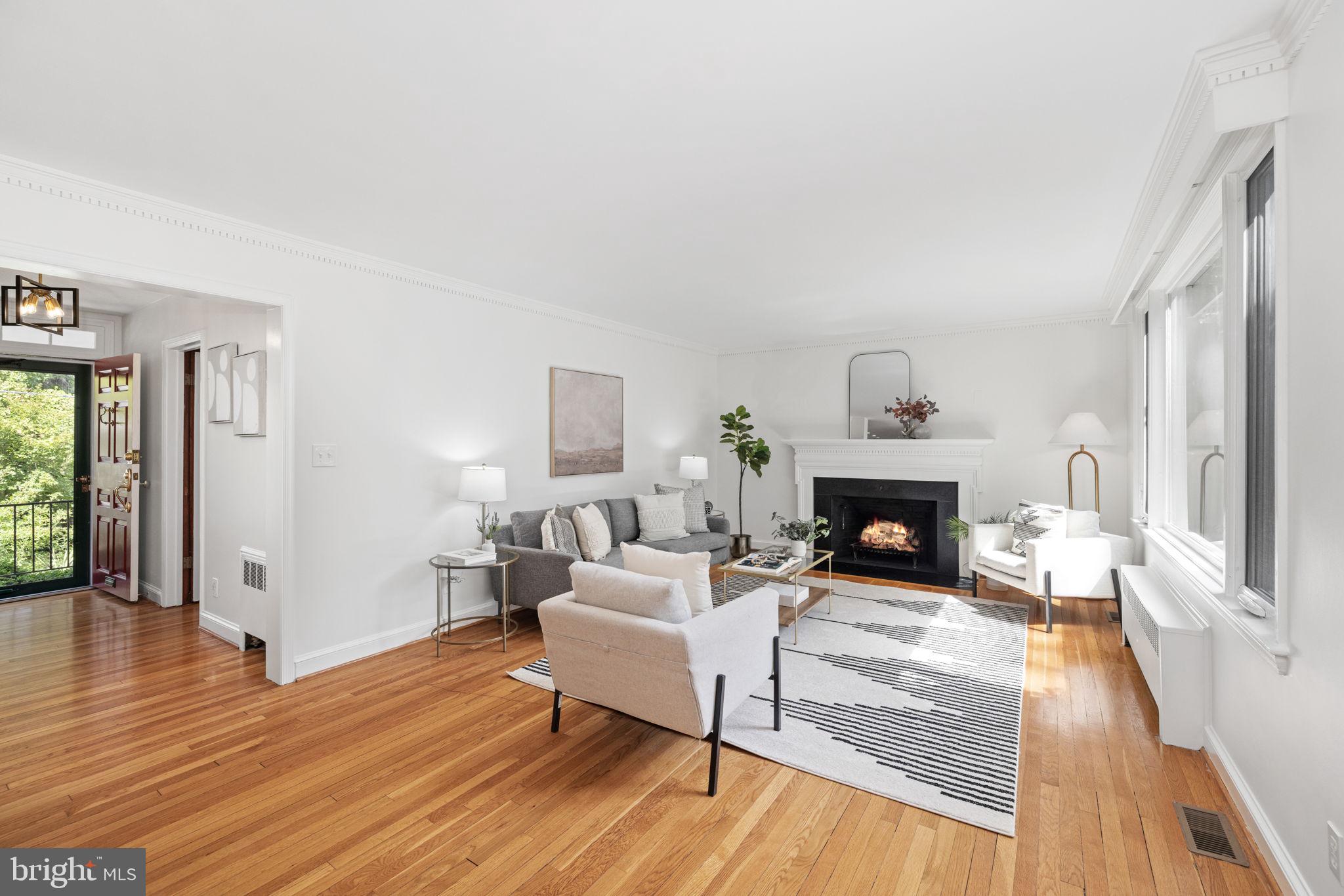 3636 Appleton Street Northwest Washington, DC 20008 - Photo 7 of 48 Welcoming living room in the back of the house