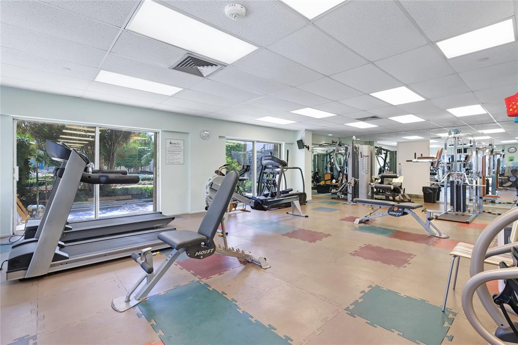 2500 East Las Olas Boulevard, Unit 406 Fort Lauderdale, FL 33301 - Photo 26 of 29 a view of a room with gym equipment