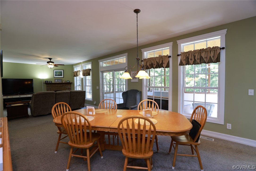 85 Rubermont Road Victoria, VA 23974 - Photo 20 of 49 a view of a dining room with furniture window and outside view