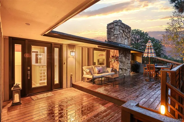 an aerial view of residential house with outdoor space