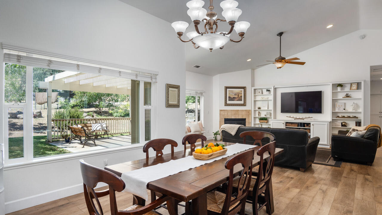 16657 Thomas Drive Springville, CA 93265 - Photo 12 of 37 a view of a dining room with furniture window and wooden floor