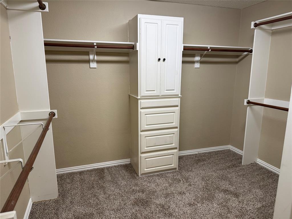 8272 Beartooth Drive Frisco, TX 75036 - Photo 14 of 16 a view of walk in closet with empty racks