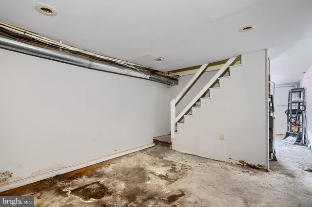 an empty room with natural light