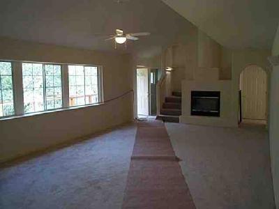 40670 Crystal Drive Three Rivers, CA 93271 - Photo 2 of 5 Living Room w/ fireplace, ceiling fan