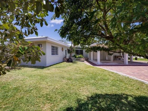 a view of a house with a patio