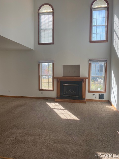 18630 Templeton Road Disputanta, VA 23842 - Photo 6 of 41 an empty room with windows fireplace and mirror