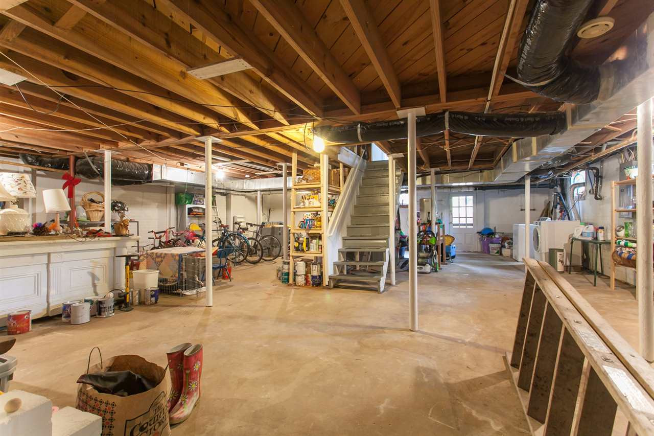 2509 Pickett Road Durham, NC 27705 - Photo 18 of 25 You won't complain about a lack of storage in this home. Full basement w/ interior/exterior access features shower hookups for your future "Working in the yard all day, I'm filthy, and don't want to track dirt through the house shower." Full Basement