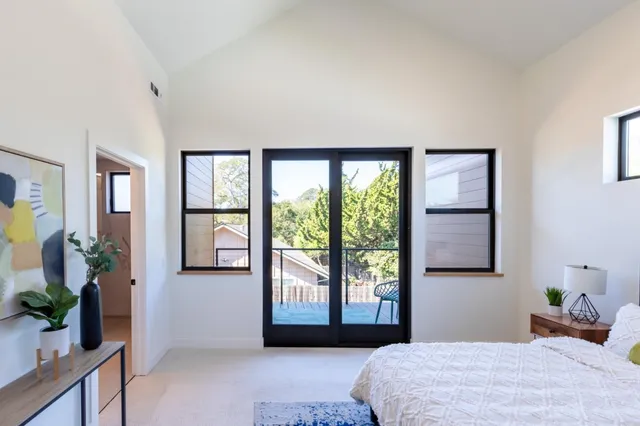 a view of kitchen with a potted plant