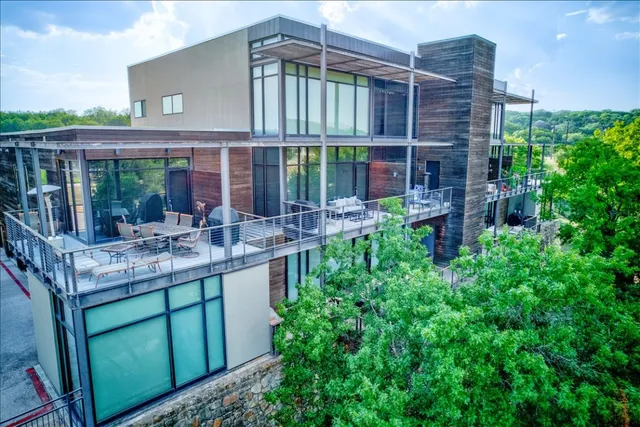 a house view with sitting space and garden space