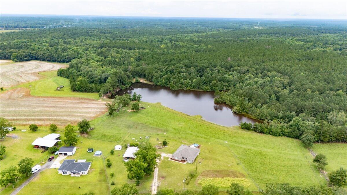 7938 Steel Mill Creek Road Laurel Hill, FL 32567 - Photo 30 of 33 a view of a lake with a yard
