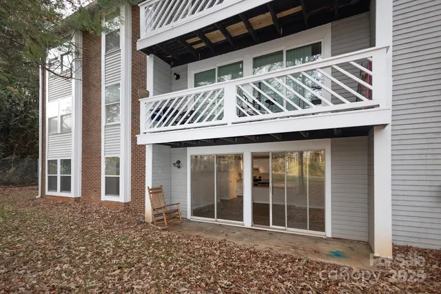 a view of front door of house