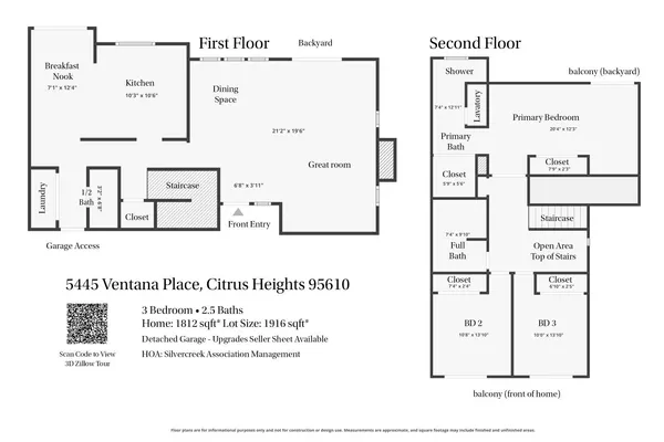$449,000 | 5445 Ventana Place, Citrus Heights, CA 95610