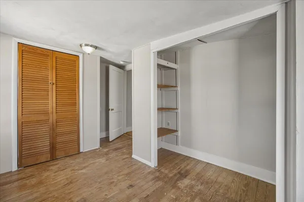 an empty room with window