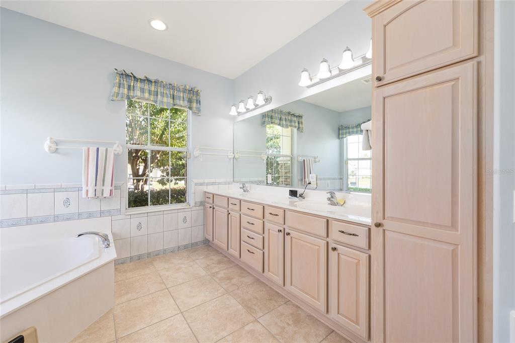 9019 Southeast 120th Loop Summerfield, FL 34491 - Photo 20 of 69 a large bathroom with a large tub sink shower and mirror