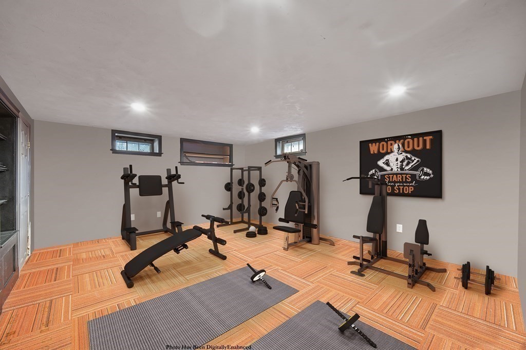 390 Cooper Road Northbridge, MA 01534 - Photo 27 of 34 a view of a room with gym equipment