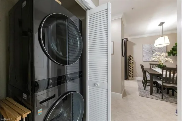 wooden floor in a gallery with a dining table